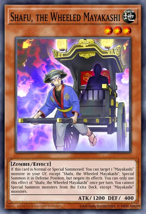 Shafu, the Wheeled Mayakashi, carte HISU-EN030 de Hidden Summoners