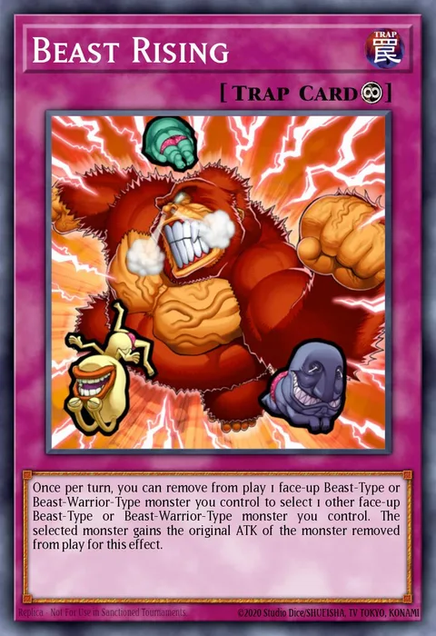 Beast Rising, card DREV-EN074 from Duelist Revolution