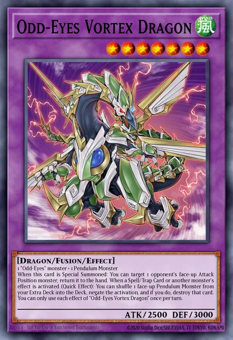 Odd-Eyes Vortex Dragon, card LAVD-ENO24 from Legendary Arc-V Decks