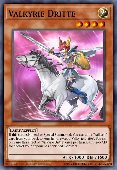 Valkyrie Dritte, card SHVA-EN001 from Shadows in Valhalla