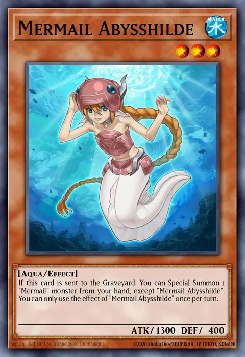 Mermail Abysshilde, card ABYR-EN016 from Abyss Rising