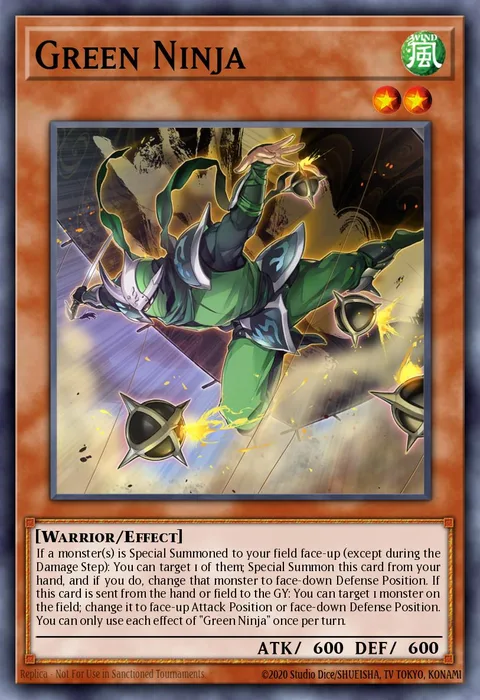 Green Ninja, card PHHY-EN098 from Photon Hypernova