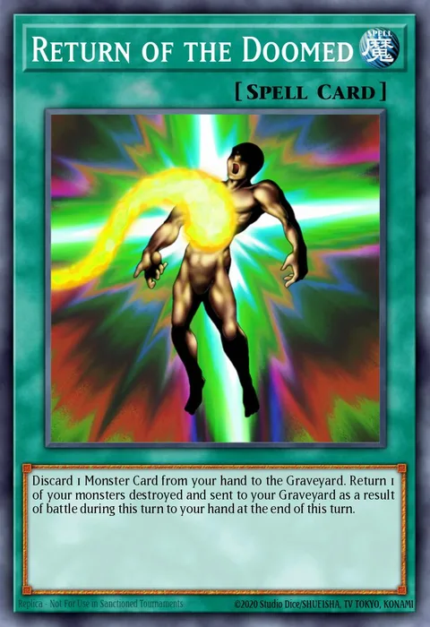 Return of the Doomed, card LON-021 from Labyrinth of Nightmare