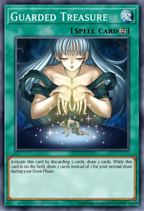 Guarded Treasure, card DLCS-EN015 from Dragons of Legend: The Complete Series