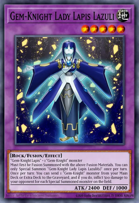 Gem-Knight Lady Lapis Lazuli, carte SECE-EN046 de Secrets of Eternity