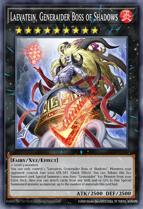 Laevatein, Generaider Boss of Shadows, card PHHY-EN047 from Photon Hypernova