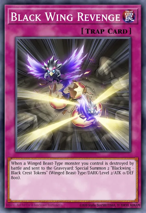 Black Wing Revenge, card DLCS-EN033 from Dragons of Legend: The Complete Series
