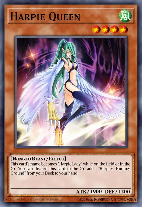 Harpie Queen, card FOTB-EN020 from Force of the Breaker