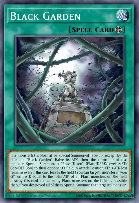 Black Garden, card LED4-EN032 from Legendary Duelists: Sisters of the Rose