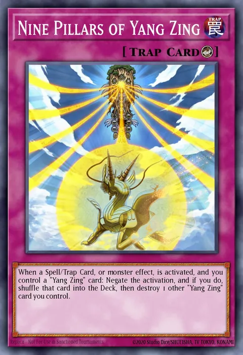 Nine Pillars of Yang Zing, card GFP2-EN171 from Ghosts From the Past: The 2nd Haunting