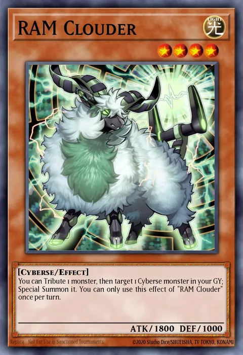 RAM Clouder, carte YS17-EN003 de Starter Deck: Link Strike