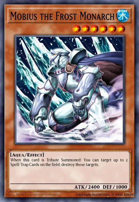 Mobius the Frost Monarch, card SOD-EN022 from Soul of the Duelist