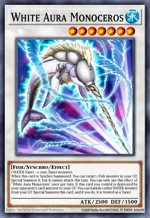 White Aura Monoceros, card RIRA-EN095 from Rising Rampage