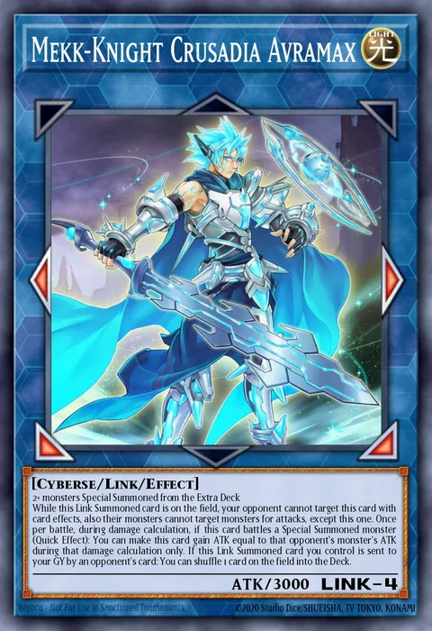 Mekk-Knight Crusadia Avramax, carte MAMO-EN037 de Magnificent Monsters