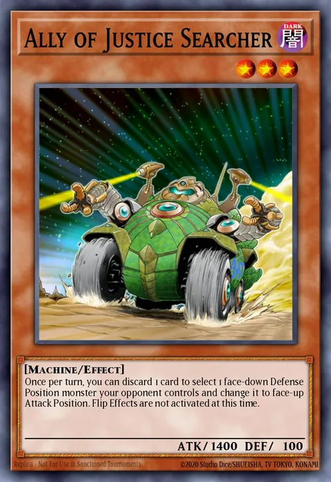 Ally of Justice Searcher, card DT02-EN025 from Duel Terminal 2