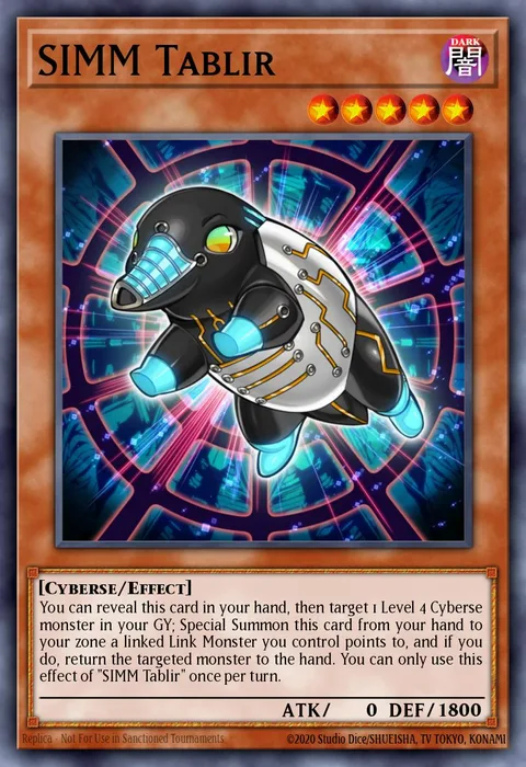 SIMM Tablir, card CYHO-EN001 from Cybernetic Horizon