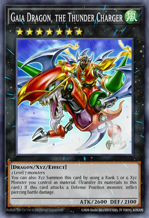 Gaia Dragon, the Thunder Charger, card AP07-EN001 from Astral Pack Seven