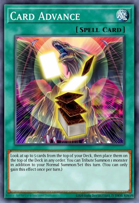 Card Advance, carte SS03-ENA24 de Speed Duel Starter Decks: Ultimate Predators