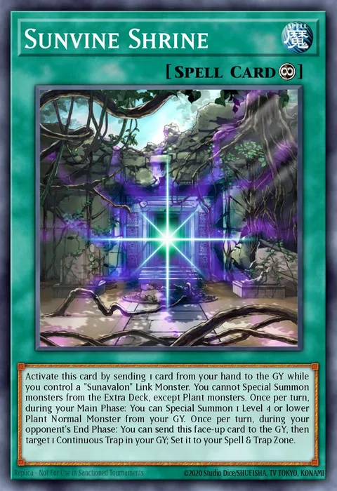 Sunvine Shrine, card GFTP-EN025 from Ghosts From the Past