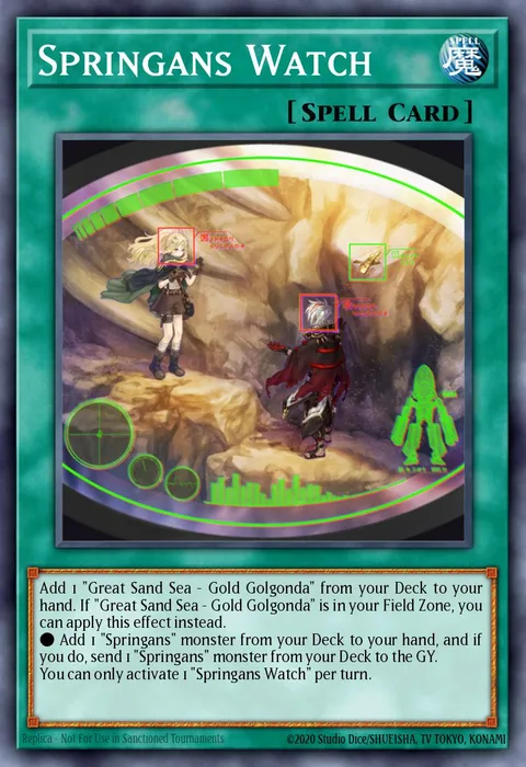 Springans Watch, card BLVO-EN054 from Blazing Vortex