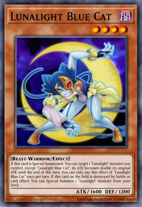 Lunalight Blue Cat, card SHVI-EN008 from Shining Victories