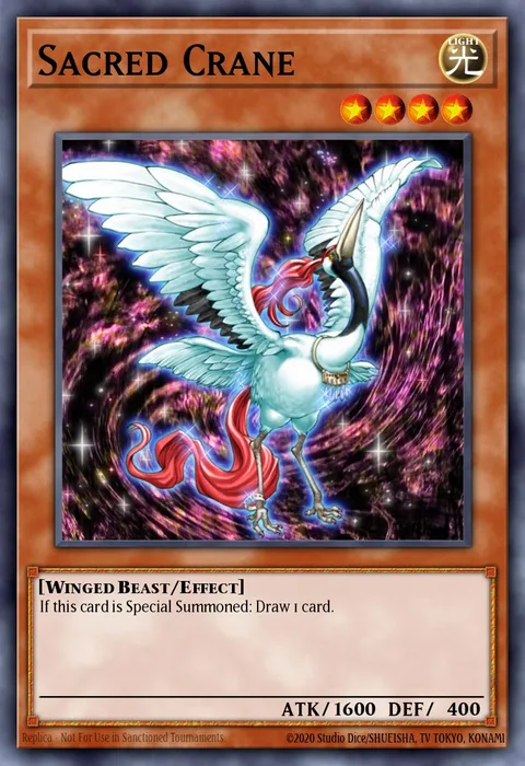 Sacred Crane, carte YS14-ENA05 de Super Starter: Space-Time Showdown