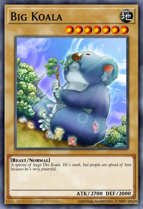 Big Koala, card DR2-EN004 from Dark Revelation Volume 2