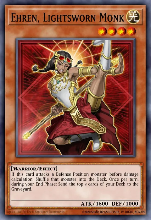 Ehren, Lightsworn Monk, card DT07-EN059 from Duel Terminal 7a