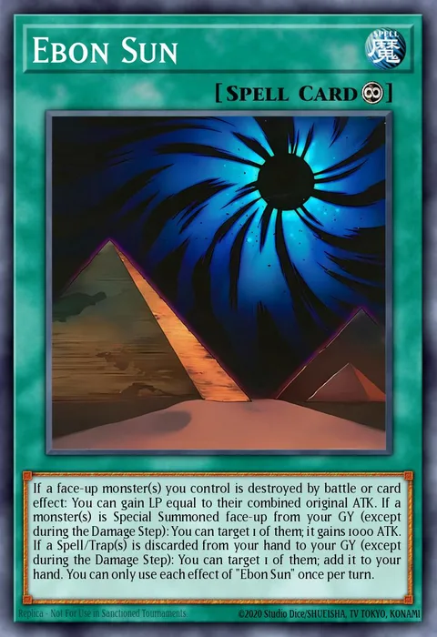 Ebon Sun, carte BLTR-EN027 de Battles of Legend: Terminal Revenge