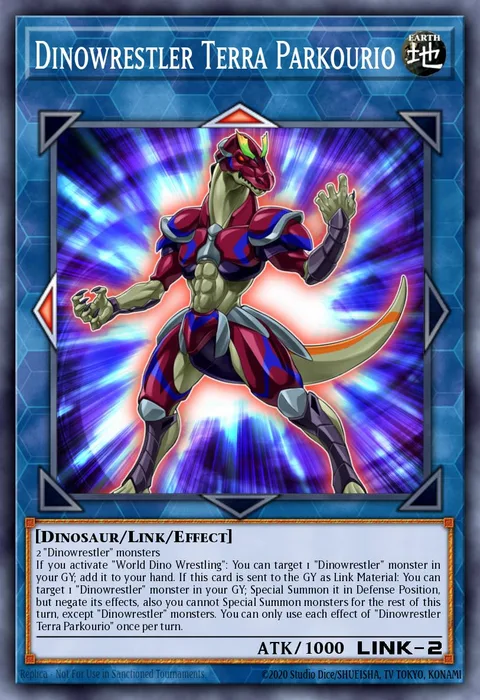 Dinowrestler Terra Parkourio, carte DANE-EN042 de Dark Neostorm