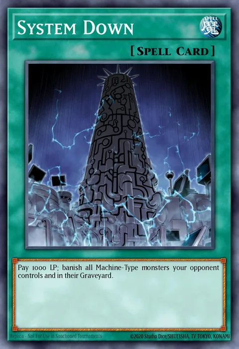 System Down, carte DR04-EN041 de Dark Revelation Volume 4
