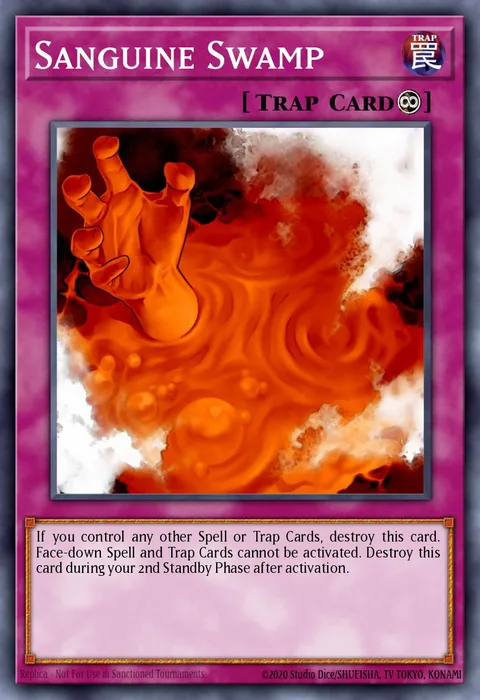 Sanguine Swamp, card LODT-EN077 from Light of Destruction