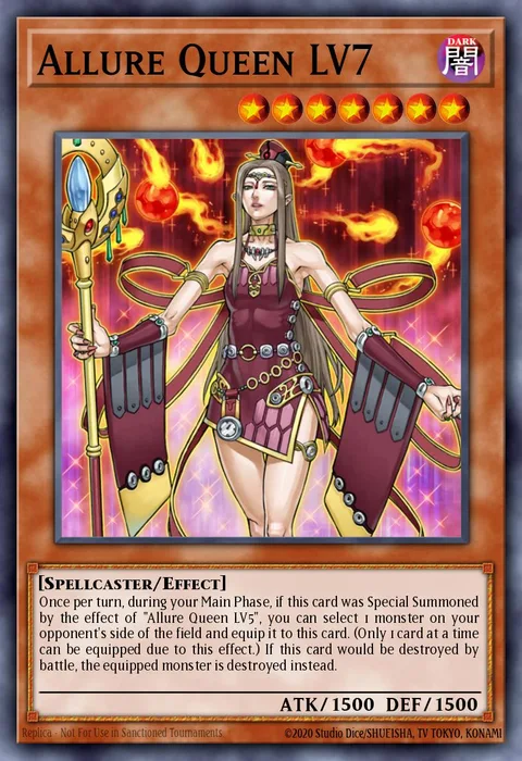Allure Queen LV7, card MZTM-EN065 from Maze of the Master