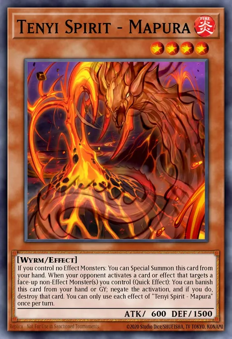 Tenyi Spirit - Mapura, card RIRA-EN014 from Rising Rampage