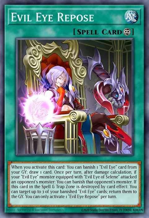 Evil Eye Repose, card INCH-EN036 from The Infinity Chasers