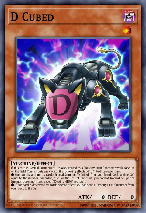 D Cubed, card LEHD-ENA14 from Legendary Hero Decks