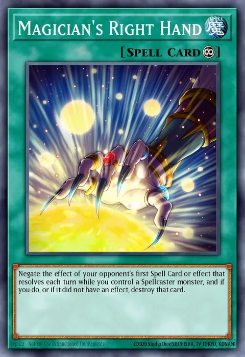 Magician's Right Hand, carte MP18-EN012 de 2018 Mega-Tin Mega Pack