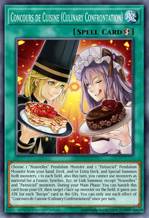 Concours de Cuisine (Culinary Confrontation), card AGOV-EN064 from Age of Overlord