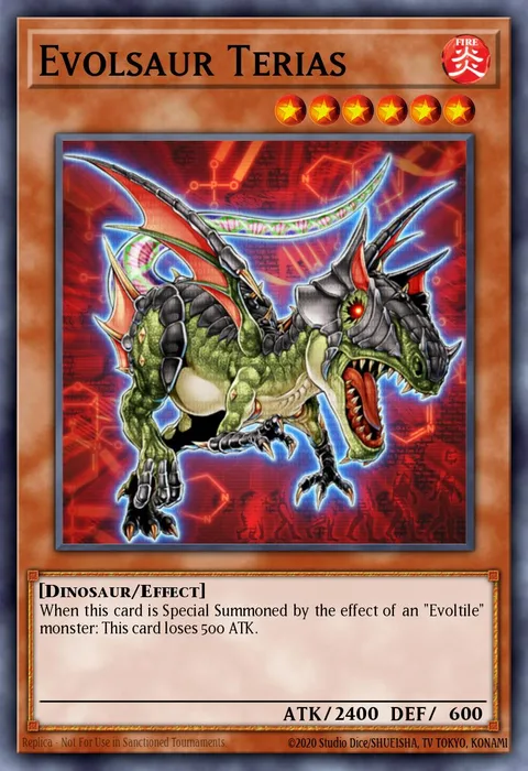 Evolsaur Terias, card ORCS-EN028 from Order of Chaos