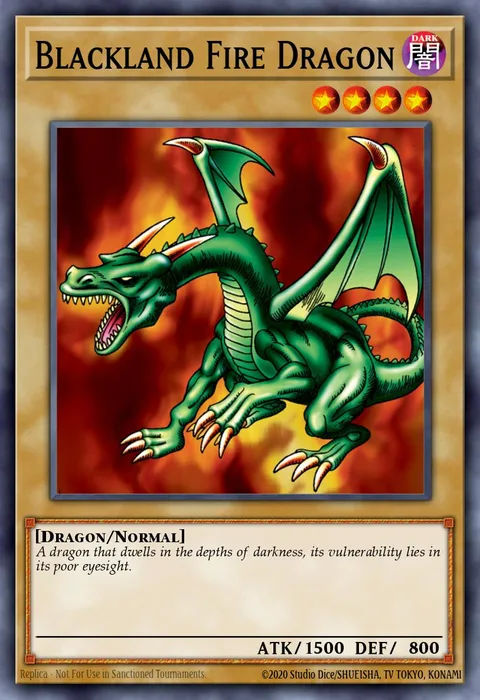 Blackland Fire Dragon, card MRD-E062 from Metal Raiders