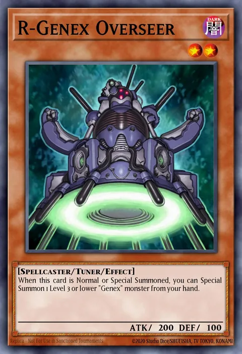 R-Genex Overseer, card HA03-EN015 from Hidden Arsenal 3