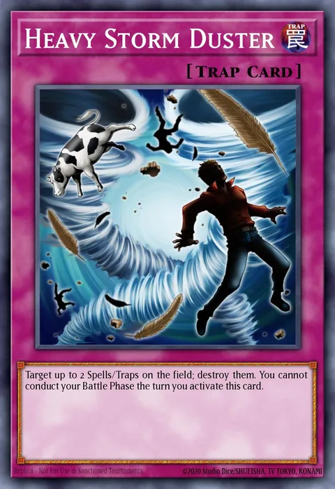 Heavy Storm Duster, card SDFC-EN039 from Structure Deck: Freezing Chains