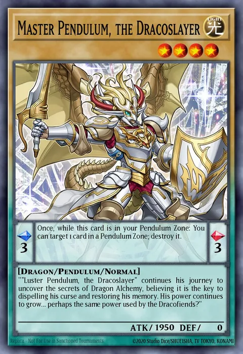 Master Pendulum, the Dracoslayer, card BOSH-EN023 from Breakers of Shadow