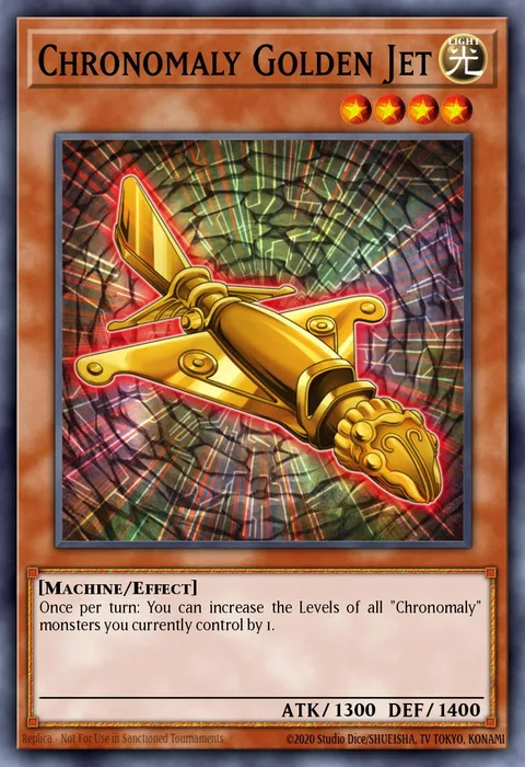 Chronomaly Golden Jet, card REDU-EN011 from Return of the Duelist