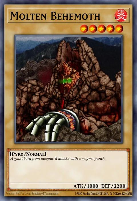 Molten Behemoth, card PGD-001 from Pharaonic Guardian