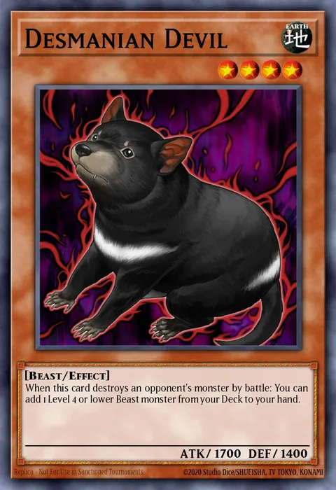 Desmanian Devil, card EXFO-EN033 from Extreme Force
