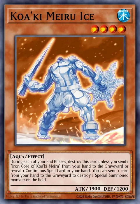 Koa'ki Meiru Ice, carte RGBT-EN025 de Raging Battle