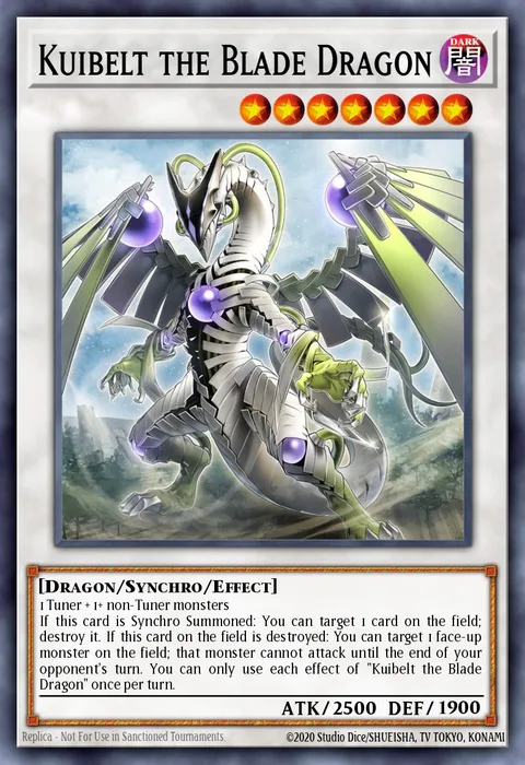 Kuibelt the Blade Dragon, card DUNE-EN083 from Duelist Nexus