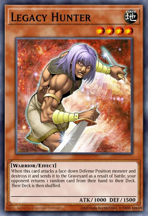 Legacy Hunter, card DR2-EN180 from Dark Revelation Volume 2