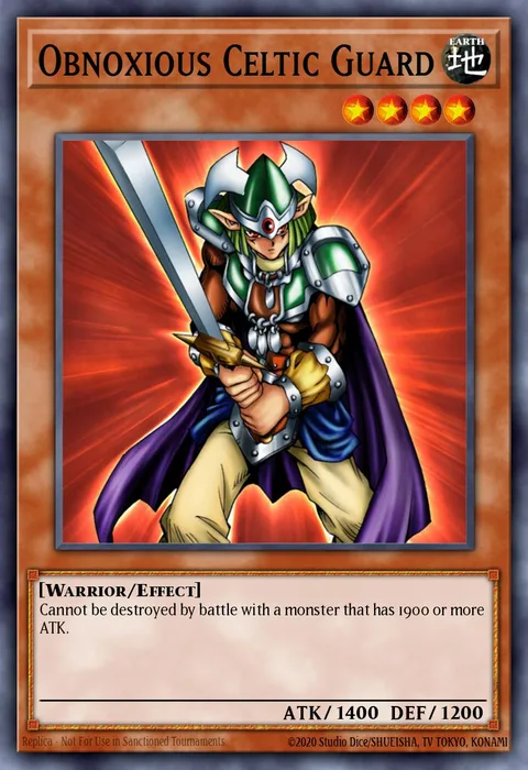 Obnoxious Celtic Guard, card SDMY-EN018 from Structure Deck: Yugi Muto